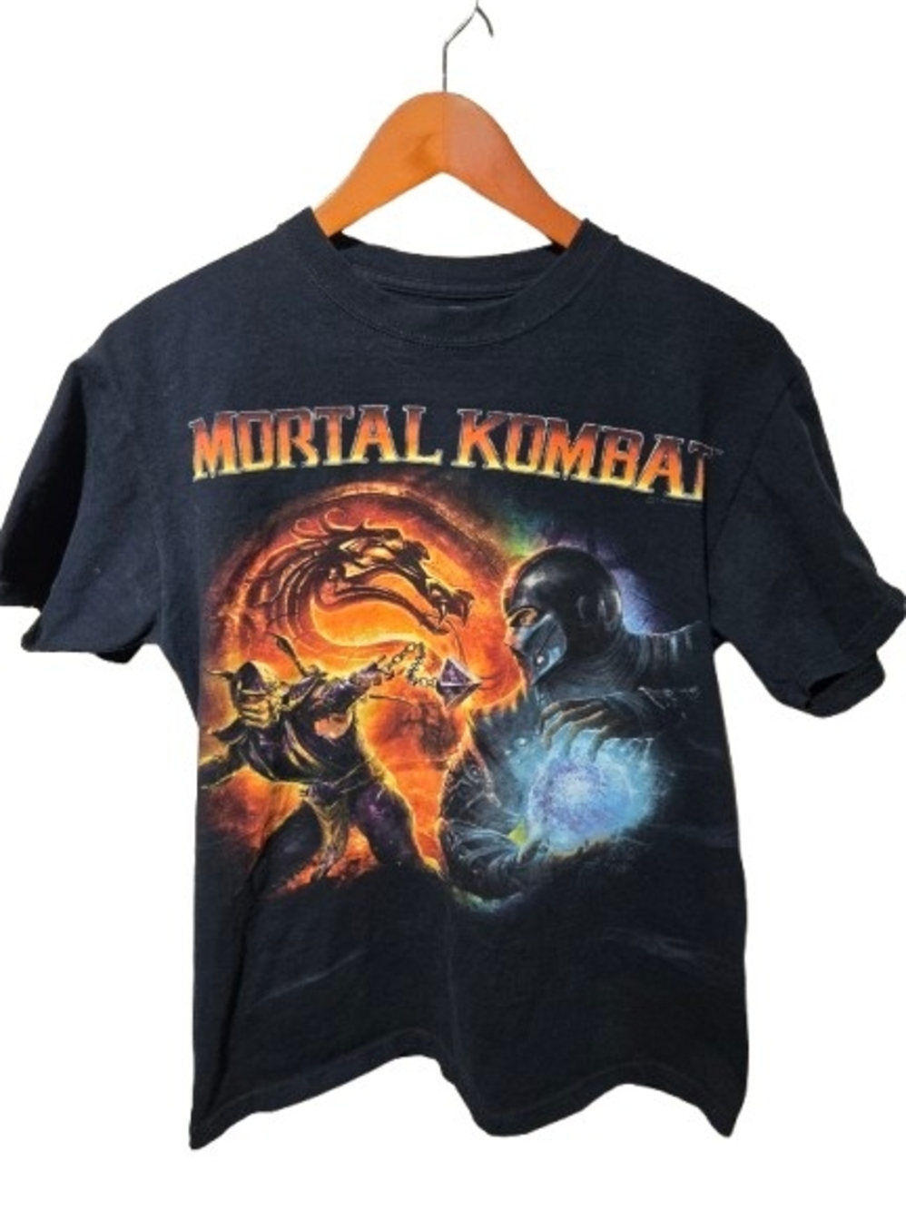 🔥 VINTAGE MORTAL KOMBAT T-SHIRT — SIZE M — OFFICIAL GRAPHIC